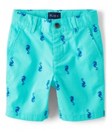 Childrens Place Blue Radiance Dragon Chino Shorts